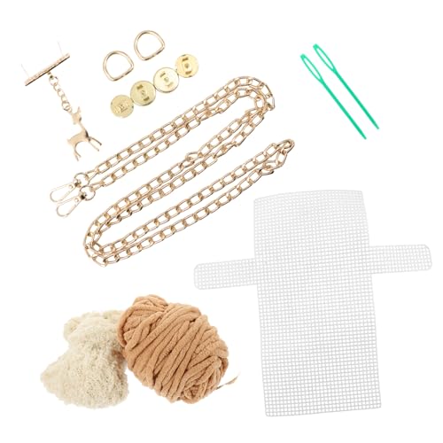 CLISPEED 1 Satz Geflochtenes Wollbeutelmaterial Geldbeutel-kit Haken Zubehör-kit Stickerei Produkt Anfänger Taschen Geldbörsen Handgefertigt Stich Nähen Wolle Khaki Plüsch Zufällige Farbe CLISPEED 1 Satz Geflochtenes Wollbeutelmaterial Geldbeutel-kit Haken Zubehör-kit Stickerei Produkt Anfänger Taschen Geldbörsen Handgefertigt Stich Nähen Wolle Khaki Plüsch Zufällige Farbe von CLISPEED