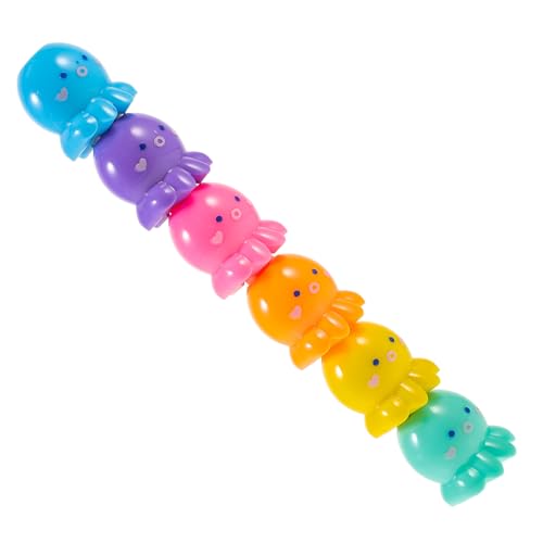 CLISPEED 1 Satz Hochlighter Teiliges Octopus Design Bunte Marker für Schule und Büro Kein Auslaufen für Studenten und Erwachsene Hervorheben Wichtiger Informationen von CLISPEED