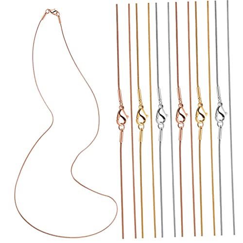 CLISPEED 1 Satz Ketten Für Schmuckherstellung Verstellbare Snake Chains Mit Karabinerverschluss Für Diy Und Persönliche Stilkreationen 12 Stück CLISPEED 1 Satz Ketten Für Schmuckherstellung Verstellbare Snake Chains Mit Karabinerverschluss Für Diy Und Persönliche Stilkreationen 12 Stück von CLISPEED