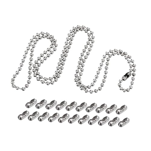 CLISPEED 1 Satz Kugelkette für Diy Schmuckherstellung Lange Bead Chain mit Verbindungsstücken für Anhänger und Schlüsselanhänger Multifunktionale Kette für Hundeanhänger und Zubehör CLISPEED 1 Satz Kugelkette für Diy Schmuckherstellung Lange Bead Chain mit Verbindungsstücken für Anhänger und Schlüsselanhänger Multifunktionale Kette für Hundeanhänger und Zubehör von CLISPEED