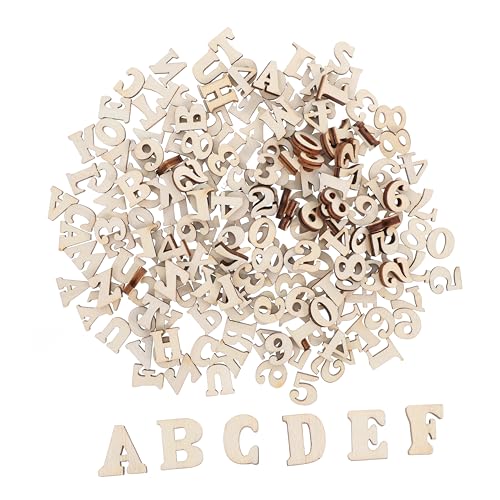 CLISPEED 1 Satz Teiliges Holzbuchstaben Und Zahlenset Naturbelassen Langlebig Und Vielseitig Für Diy Bastelprojekte Kreative Heim Und Partydekoration Für Frühe Lernförderung Und 200 Stück CLISPEED 1 Satz Teiliges Holzbuchstaben Und Zahlenset Naturbelassen Langlebig Und Vielseitig Für Diy Bastelprojekte Kreative Heim Und Partydekoration Für Frühe Lernförderung Und 200 Stück von CLISPEED