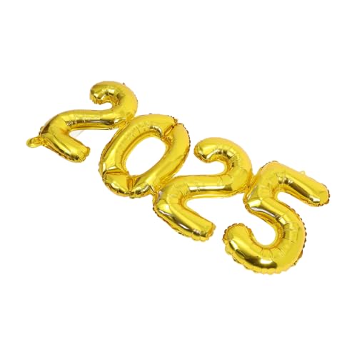 CLISPEED 1 Satz Zahlenballons 2025 Neujahrsdekorationen Partyballon Festivalballons CLISPEED 1 Satz Zahlenballons 2025 Neujahrsdekorationen Partyballon Festivalballons von CLISPEED
