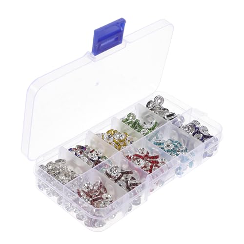 CLISPEED 1 Schachtel Bunte Eisen Spacer Perlen DIY Schmuckherstellung Abstandsperlen für Armbänder Halsketten Charms Leicht Fädelbar Langlebig und Angenehm zu Tragen CLISPEED 1 Schachtel Bunte Eisen Spacer Perlen DIY Schmuckherstellung Abstandsperlen für Armbänder Halsketten Charms Leicht Fädelbar Langlebig und Angenehm zu Tragen von CLISPEED
