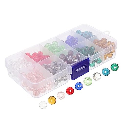 CLISPEED 1 Schachtel Bunte Glasperlen DIY Spacer Beads für Schmuckherstellung Facettierte Perlen zum Auffädeln für Armbänder und Kreative Bastelprojekte CLISPEED 1 Schachtel Bunte Glasperlen DIY Spacer Beads für Schmuckherstellung Facettierte Perlen zum Auffädeln für Armbänder und Kreative Bastelprojekte von CLISPEED