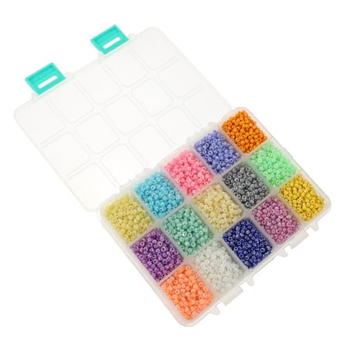 CLISPEED 1 Schachtel Bunte Glasperlen Glatte Oberfläche zum Auffädeln und Basteln von Armbändern Schmuck und DIY Handarbeiten Vielseitige Perlen für Kreative DIY Projekte CLISPEED 1 Schachtel Bunte Glasperlen Glatte Oberfläche zum Auffädeln und Basteln von Armbändern Schmuck und DIY Handarbeiten Vielseitige Perlen für Kreative DIY Projekte von CLISPEED