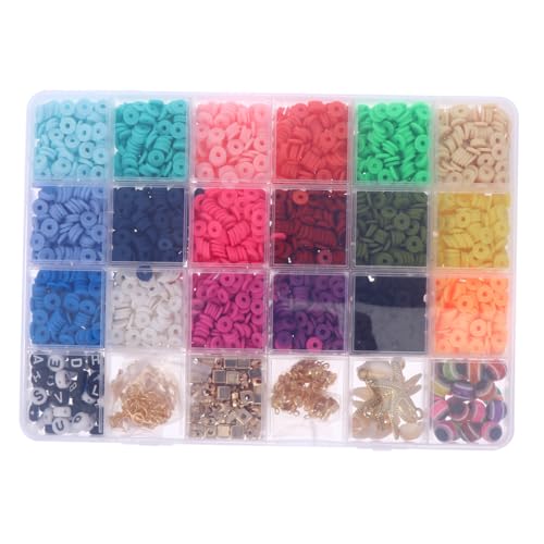 CLISPEED 1 Schachtel DIY Polymer Clay Perlen Farben Weiche Schmuckperlen für Armbänder Halsketten Schmuckherstellung Bastelbedarf Langlebig Farbecht für Ketten Handyanhänger CLISPEED 1 Schachtel DIY Polymer Clay Perlen Farben Weiche Schmuckperlen für Armbänder Halsketten Schmuckherstellung Bastelbedarf Langlebig Farbecht für Ketten Handyanhänger von CLISPEED