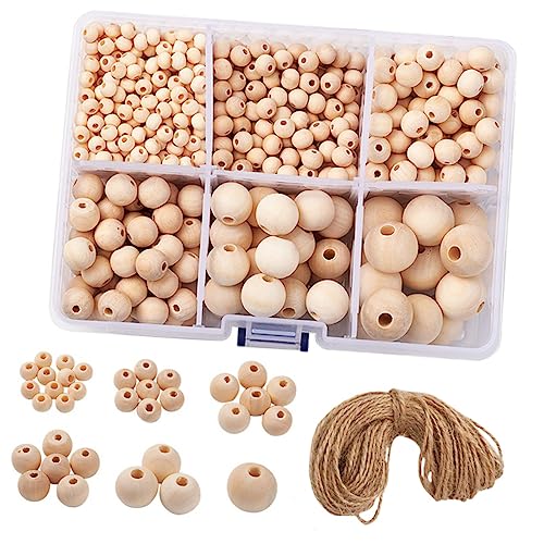 CLISPEED 1 Schachtel Fach Holzperlen Box mit Natürlichen Glatten Runden Spacer Beads für DIY Schmuck und Girlanden Vielseitig Einsetzbar für Armbänder Makramee und Bastelprojekte Leicht CLISPEED 1 Schachtel Fach Holzperlen Box mit Natürlichen Glatten Runden Spacer Beads für DIY Schmuck und Girlanden Vielseitig Einsetzbar für Armbänder Makramee und Bastelprojekte Leicht von CLISPEED