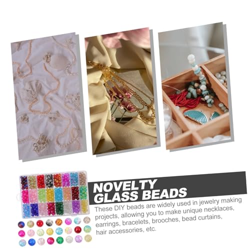 CLISPEED 1 Schachtel Glasperlen für Schmuck DIY Farbige Spacer Perlen mit Robustes Glasmaterial für Armbänder Halsketten Basteln und Dekorative DIY projekte CLISPEED 1 Schachtel Glasperlen für Schmuck DIY Farbige Spacer Perlen mit Robustes Glasmaterial für Armbänder Halsketten Basteln und Dekorative DIY projekte von CLISPEED