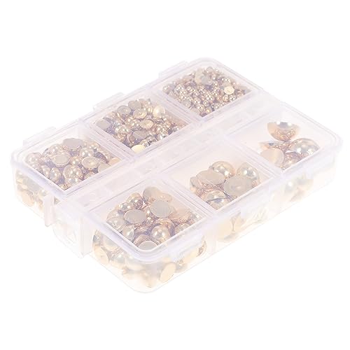 CLISPEED 1 Schachtel Halbrunde Perlen für DIY Schmuck und Nagelkunst Selbstklebendes Set Dekorativen Perlen für Kreative Bastelprojekte und Accessoires CLISPEED 1 Schachtel Halbrunde Perlen für DIY Schmuck und Nagelkunst Selbstklebendes Set Dekorativen Perlen für Kreative Bastelprojekte und Accessoires von CLISPEED