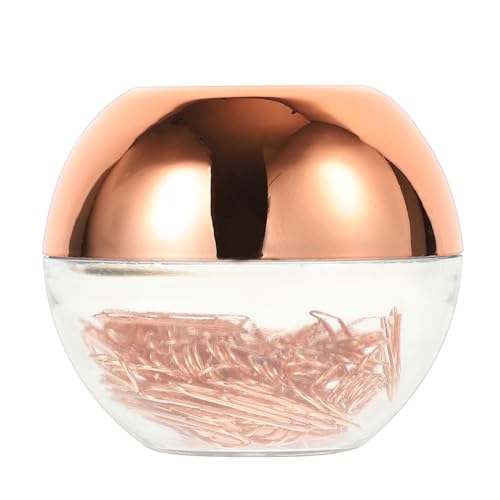 CLISPEED 1 Schachtel Klein Büroklemmer Roségold Büroklammern aus Vielseitig Einsetzbar für Notizen Memo Clips Stark und Langlebig für Büro und Zuhause von CLISPEED