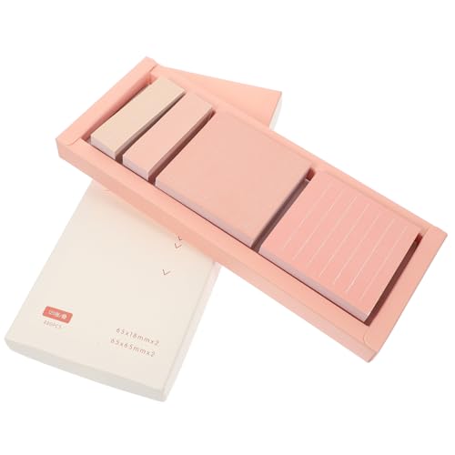 CLISPEED 1 Schachtel Kreative Selbstklebende Haftnotizen in Zarten Pastellfarben Kleine Memo pads für Büro Schule und Zuhause Vielseitige Praktische Notizzettel zum Markieren Archivieren von CLISPEED