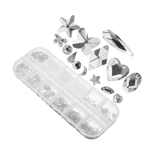 CLISPEED 1 Schachtel Nail Charms Fächer Bunte Flache Strasssteine Perlen Nageldekorationen für Frauen und Mädchen Maniküre DIY Nail Art Zubehör Langlebig Vielseitig für Partys Hochzeit CLISPEED 1 Schachtel Nail Charms Fächer Bunte Flache Strasssteine Perlen Nageldekorationen für Frauen und Mädchen Maniküre DIY Nail Art Zubehör Langlebig Vielseitig für Partys Hochzeit von CLISPEED