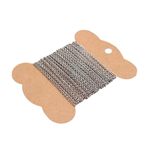 CLISPEED 1 Stück Kette für DIY Schmuckherstellung Kreuzkette zur Basteldekoration Silber für und Armbänder Langlebig und Rostfrei CLISPEED 1 Stück Kette für DIY Schmuckherstellung Kreuzkette zur Basteldekoration Silber für und Armbänder Langlebig und Rostfrei von CLISPEED