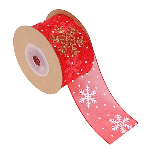 CLISPEED 1 Stück Weihnachtliches Geschenkband Breites Geschenkverpackungen Dekorationen und Bastelprojekte von CLISPEED