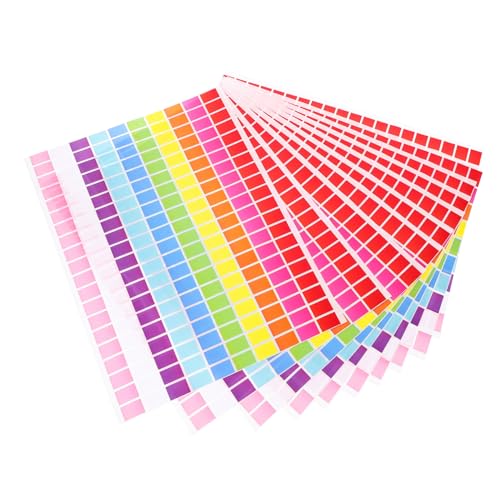 CLISPEED 10 Blatt Farben Rechteckige Selbstklebende Etiketten Farbige Aufkleber Für Büro Klassenzimmer Ordnung Farbcode Sticker Ohne Rückstände Einfach Abziehbar CLISPEED 10 Blatt Farben Rechteckige Selbstklebende Etiketten Farbige Aufkleber Für Büro Klassenzimmer Ordnung Farbcode Sticker Ohne Rückstände Einfach Abziehbar von CLISPEED