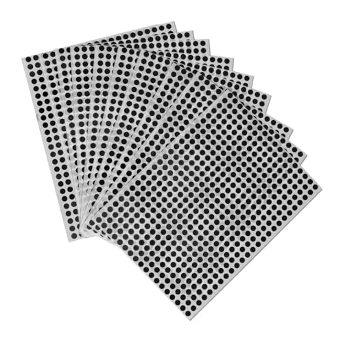 CLISPEED 10 Blatt Runde Selbstklebende Dot Sticker Schwarz Klassifikationsetiketten zum Beschriften DIY Aufkleber für Büro Kalender Ordner und Bastelprojekte CLISPEED 10 Blatt Runde Selbstklebende Dot Sticker Schwarz Klassifikationsetiketten zum Beschriften DIY Aufkleber für Büro Kalender Ordner und Bastelprojekte von CLISPEED