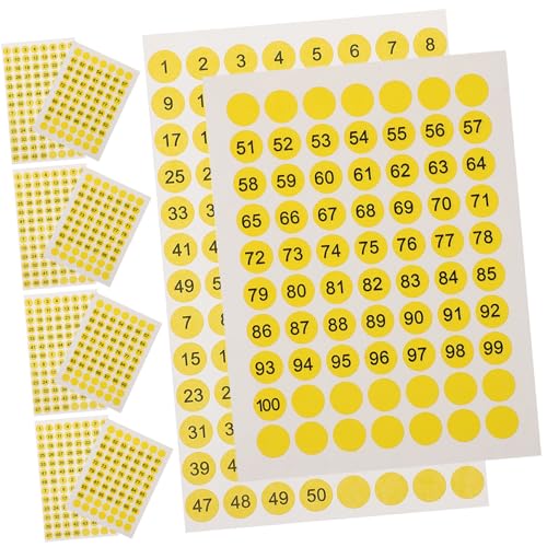 CLISPEED 10 Blatt Runde Zahlenaufkleber mit Selbstklebenden Nummern Klare Digitale Etiketten für Büro Inventar DIY und Vielseitige Anwendung Holz Metall und Praktisch CLISPEED 10 Blatt Runde Zahlenaufkleber mit Selbstklebenden Nummern Klare Digitale Etiketten für Büro Inventar DIY und Vielseitige Anwendung Holz Metall und Praktisch von CLISPEED