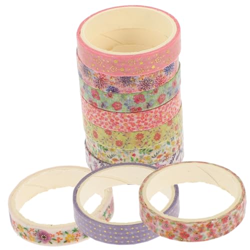 CLISPEED 10 Rollen Washi Tape Dekoratives Klebeband für Geschenkverpackung DIY Basteln Scrapbooking Dünnes Einfach Abreißbares Masking Tape Vielseitig für Kreative Projekte CLISPEED 10 Rollen Washi Tape Dekoratives Klebeband für Geschenkverpackung DIY Basteln Scrapbooking Dünnes Einfach Abreißbares Masking Tape Vielseitig für Kreative Projekte von CLISPEED