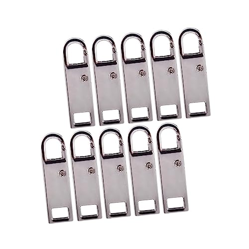 CLISPEED 10 Stück Abnehmbare Zipper Pull Tabs DIY Reißverschluss Zuglaschen für Taschen Kleidung und Rucksäcke Einsetzbar Hochwertige Verarbeitung Schwarz von CLISPEED
