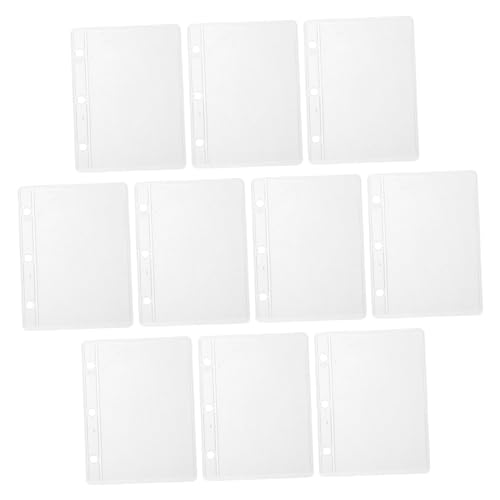CLISPEED 10 Stück Austauschbare Binder Taschen für Budget Ordner Transparente Einlegeseiten für Loseblattsammlungen für Dokumente und Aufbewahrung CLISPEED 10 Stück Austauschbare Binder Taschen für Budget Ordner Transparente Einlegeseiten für Loseblattsammlungen für Dokumente und Aufbewahrung von CLISPEED