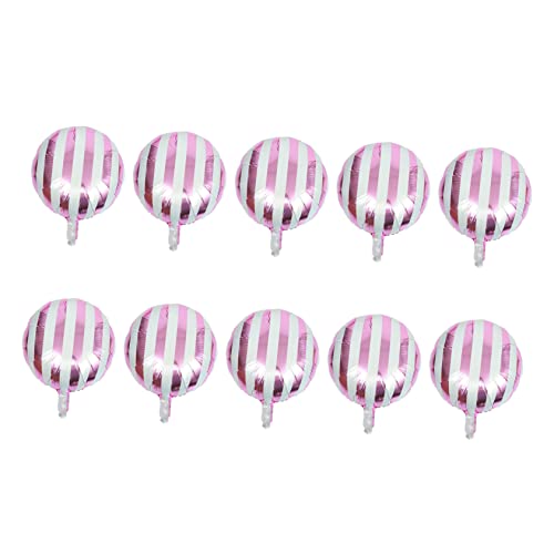 CLISPEED 10 Stück Bonbonfarbene Luftballons Dekorationen Gestreifte Folienballons Hochzeit Gestreifte Partyballons Runde Aufgeblasene Ballons Geburtstags Babyparty Ballons Rosa CLISPEED 10 Stück Bonbonfarbene Luftballons Dekorationen Gestreifte Folienballons Hochzeit Gestreifte Partyballons Runde Aufgeblasene Ballons Geburtstags Babyparty Ballons Rosa von CLISPEED