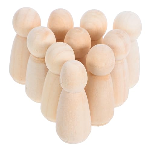 CLISPEED 10 Stück DIY Holzfiguren Natürliche Holzpuppen zum Bemalen Bastelideen für Hochzeiten und Kreative Projekte CLISPEED 10 Stück DIY Holzfiguren Natürliche Holzpuppen zum Bemalen Bastelideen für Hochzeiten und Kreative Projekte von CLISPEED