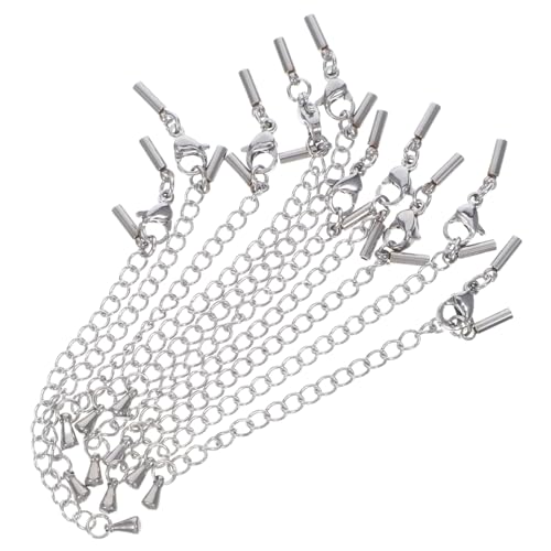 CLISPEED 10 Stück Einstellbare Verlängerungskette für Armbänder mit Klammern Vielseitige Schmuckverlängerung für Diy Projekte Kompatibel mit Verschiedenen Stilen CLISPEED 10 Stück Einstellbare Verlängerungskette für Armbänder mit Klammern Vielseitige Schmuckverlängerung für Diy Projekte Kompatibel mit Verschiedenen Stilen von CLISPEED