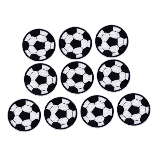 CLISPEED 10 Stück Fußball Patches Teiliges Cartoon Stickerei Aufnäher zum Aufbügeln für Kleidung Hüte und Taschen Waschbeständig und Dekorativ Durchmesser CLISPEED 10 Stück Fußball Patches Teiliges Cartoon Stickerei Aufnäher zum Aufbügeln für Kleidung Hüte und Taschen Waschbeständig und Dekorativ Durchmesser von CLISPEED