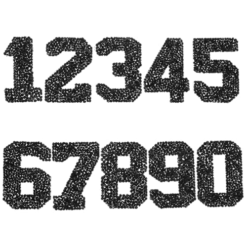 CLISPEED 10 Stück Glitzer Aufbügler Patches für Diy Projekte Stoff Sticker zum Verzieren von Kleidung Taschen und Mehr von CLISPEED