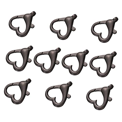 CLISPEED 10 Stück Handgemachte Zubehörteile für Taschen und Koffer Metallherzverschluss Schwarz Nr Robuste Schlüsselringe für Diy Projekte für Anhänger und Taschenverschlüsse CLISPEED 10 Stück Handgemachte Zubehörteile für Taschen und Koffer Metallherzverschluss Schwarz Nr Robuste Schlüsselringe für Diy Projekte für Anhänger und Taschenverschlüsse von CLISPEED