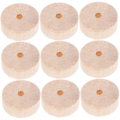 CLISPEED 10 Stück Holzräder für DIY Bastelprojekte Runde Holzräder für Fahrzeugmodelle und Kreative Handwerksideen Durchmesser Langlebig und Vielseitig Einsetzbar von CLISPEED
