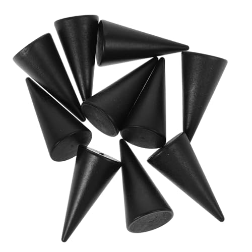 CLISPEED 10 Stück Kegelholznagelgriff Kaffee Mini Form Chip- Handwerk Leere Konisch Hobby Zapfen Kegelspitzen Ornamente Kleine Breit Unbemalt Unvollendet Größe Bambus CLISPEED 10 Stück Kegelholznagelgriff Kaffee Mini Form Chip- Handwerk Leere Konisch Hobby Zapfen Kegelspitzen Ornamente Kleine Breit Unbemalt Unvollendet Größe Bambus von CLISPEED