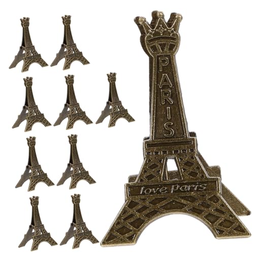 CLISPEED 10 Stück Metall Eiffelturm Kartenhalter Tischkartenhalter Memo Notizclip Stabil Vintage für Foto Business Karten Tischnummer Halter Party Dekoration CLISPEED 10 Stück Metall Eiffelturm Kartenhalter Tischkartenhalter Memo Notizclip Stabil Vintage für Foto Business Karten Tischnummer Halter Party Dekoration von CLISPEED