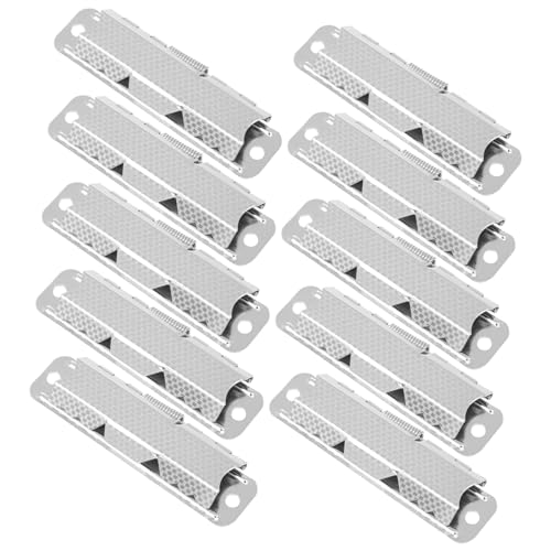 CLISPEED 10 Stück Metall File Binder Clips aus Robustem Vielseitige Dokumenten und Menüklammern Starke Büroklammern für Schule Büro und Zuhause Langlebig und Praktisch von CLISPEED