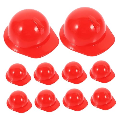 CLISPEED 10 Stück Mini-Bauhut Kleinkind Party Mädchen Miniatur-Bastelbedarf Miniaturhelm Puppenhut Zubehör DIY Zubehör Mini-Puppenhelm kreativer Minihelm Hut für Puppe Plastik rot CLISPEED 10 Stück Mini-Bauhut Kleinkind Party Mädchen Miniatur-Bastelbedarf Miniaturhelm Puppenhut Zubehör DIY Zubehör Mini-Puppenhelm kreativer Minihelm Hut für Puppe Plastik rot von CLISPEED