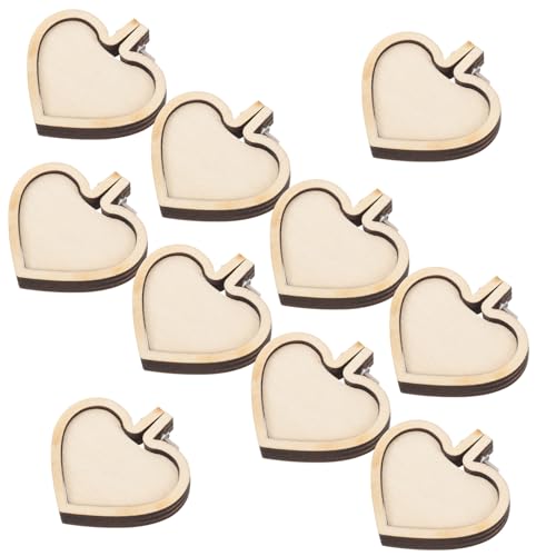 CLISPEED 10 Stück Mini Stickrahmen Holz DIY Kreuzstich für Handarbeiten Herzform für Schmuckgestaltung und Kreative Deko Ideen CLISPEED 10 Stück Mini Stickrahmen Holz DIY Kreuzstich für Handarbeiten Herzform für Schmuckgestaltung und Kreative Deko Ideen von CLISPEED