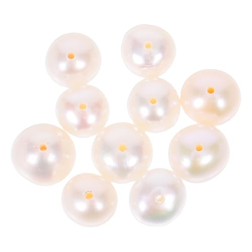 CLISPEED 10 Stück Natürliche Kleine Süßwasser-perlen Nahe Rundform Gleichmäßige Lose Schmuckperlen für DIY Armbänder Halsketten Ohrringe Basteln CLISPEED 10 Stück Natürliche Kleine Süßwasser-perlen Nahe Rundform Gleichmäßige Lose Schmuckperlen für DIY Armbänder Halsketten Ohrringe Basteln von CLISPEED