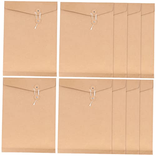 CLISPEED 10 Stück Papiertüten Mit Schnur Akten Organizer Umschläge Dokumenten Organizer Zeitschriften Und Papieraufbewahrung Umschlag Dokumententasche Umschlag Aufbewahrungs von CLISPEED