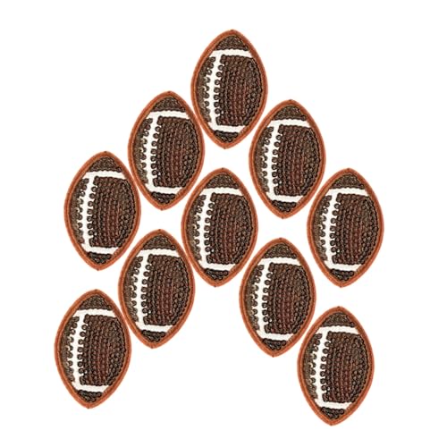 CLISPEED 10 Stück Rugby Patches Pailletten Aufbügelbare Applikationen für Jacken Hüte Jeans und Kleidung für Sportfeste und Kreative Diy Dekoration von CLISPEED