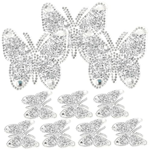 CLISPEED 10 Stück Selbstklebende Strass Patches Schmetterling Bügel Applikationen für Kleidung Taschen Jeans und DIY Dekoration Nähen und Reparieren CLISPEED 10 Stück Selbstklebende Strass Patches Schmetterling Bügel Applikationen für Kleidung Taschen Jeans und DIY Dekoration Nähen und Reparieren von CLISPEED
