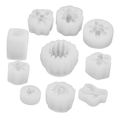 CLISPEED 10 Stück Silikon Kerzenformen für DIY Sukkulenten Kerzen Einfache Gießform für Aromatische Kerzen Flexibel und Leicht zu Entformen für Bastelprojekte und Geschenkideen CLISPEED 10 Stück Silikon Kerzenformen für DIY Sukkulenten Kerzen Einfache Gießform für Aromatische Kerzen Flexibel und Leicht zu Entformen für Bastelprojekte und Geschenkideen von CLISPEED
