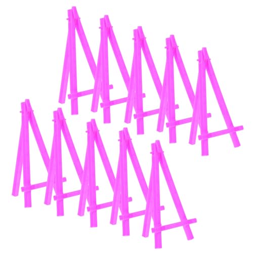 CLISPEED 10 Stück Staffelstativ tripod terassenliege partyhüte handy holder Malständer Künstler Malerei Malstaffelei Inhaber für Staffelei stehen Geschäftsausstellungsstand Plastik Rosy von CLISPEED
