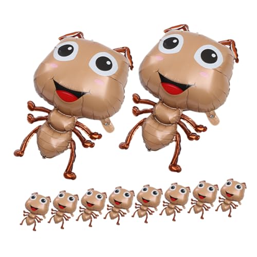 CLISPEED 10 Stück Teiliges Ant Folienballons für Mottopartys Einzigartige Ameisenform Langlebig Aufgeblasen für Kindergeburtstag Gartenfeier und Insekten Dekoration von CLISPEED