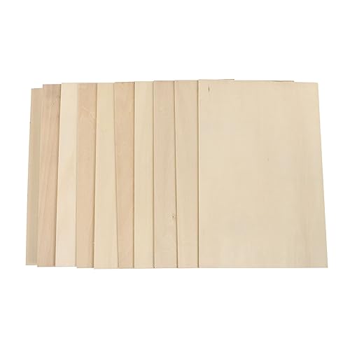 CLISPEED 10 Stück Teiliges Basswood Sperrholzplatten Natürliche Holzlaminate zum Basteln Glatte Oberfläche Bruchfest für DIY Brandmalerei Modellbau und Kreative Handarbeiten CLISPEED 10 Stück Teiliges Basswood Sperrholzplatten Natürliche Holzlaminate zum Basteln Glatte Oberfläche Bruchfest für DIY Brandmalerei Modellbau und Kreative Handarbeiten von CLISPEED