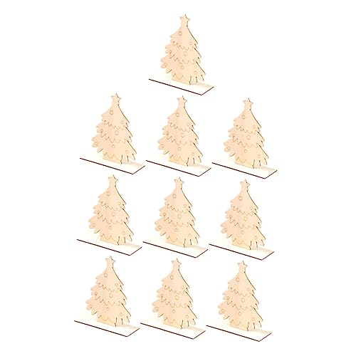 CLISPEED 10 Stück Teiliges Bastelset Weihnachtsbaumschmuck aus Holz zum Bemalen Malbrett für Kreative Weihnachtsdeko Handliche DIY Anhänger für Baum Wand Tisch Fördert Feinmotorik und CLISPEED 10 Stück Teiliges Bastelset Weihnachtsbaumschmuck aus Holz zum Bemalen Malbrett für Kreative Weihnachtsdeko Handliche DIY Anhänger für Baum Wand Tisch Fördert Feinmotorik und von CLISPEED