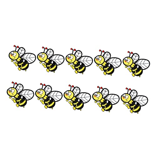 CLISPEED 10 Stück Teiliges Bügel Flicken Bienen Bestickte Aufnäher zum Aufbügeln Cartoon Applikationen für Kleidung Dekorative Patches für DIY Kleidung Reparatur und Individualisierung CLISPEED 10 Stück Teiliges Bügel Flicken Bienen Bestickte Aufnäher zum Aufbügeln Cartoon Applikationen für Kleidung Dekorative Patches für DIY Kleidung Reparatur und Individualisierung von CLISPEED