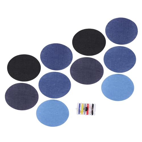 CLISPEED 10 Stück Teiliges Bügelflicken Denim Patches Oval Form Baumwolle Jeans Stoff Reparatur Flicken zum Aufbügeln und Aufnähen für Jacken Rucksäcke Hüte DIY Kleidung CLISPEED 10 Stück Teiliges Bügelflicken Denim Patches Oval Form Baumwolle Jeans Stoff Reparatur Flicken zum Aufbügeln und Aufnähen für Jacken Rucksäcke Hüte DIY Kleidung von CLISPEED