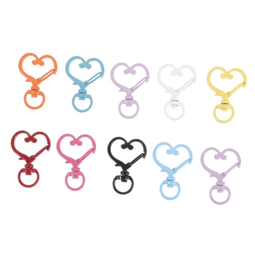 CLISPEED 10 Stück Teiliges Bunte Metall Lobsterhaken Schlüsselringe für DIY Taschen Rucksack Schlüsselanhänger Leicht Kompakt Vielseitig Einsetzbar für Crossbody Handtaschen Zubehör CLISPEED 10 Stück Teiliges Bunte Metall Lobsterhaken Schlüsselringe für DIY Taschen Rucksack Schlüsselanhänger Leicht Kompakt Vielseitig Einsetzbar für Crossbody Handtaschen Zubehör von CLISPEED