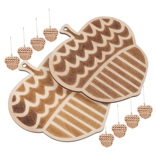 CLISPEED 10 Stück Teiliges DIY Holzanhänger Kegelform aus Unlackiertem Holz mit Glatter Oberfläche zum Basteln und Dekorieren für Kreative Handwerksprojekte und Individuelle CLISPEED 10 Stück Teiliges DIY Holzanhänger Kegelform aus Unlackiertem Holz mit Glatter Oberfläche zum Basteln und Dekorieren für Kreative Handwerksprojekte und Individuelle von CLISPEED