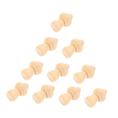 CLISPEED 10 Stück Teiliges DIY Holzpilz Kleine Holzfigur mit Glatter Oberfläche zum Bemalen und Basteln Kindgerechtes Holzspielzeug für Kreative Handwerksprojekte und Dekoration CLISPEED 10 Stück Teiliges DIY Holzpilz Kleine Holzfigur mit Glatter Oberfläche zum Bemalen und Basteln Kindgerechtes Holzspielzeug für Kreative Handwerksprojekte und Dekoration von CLISPEED